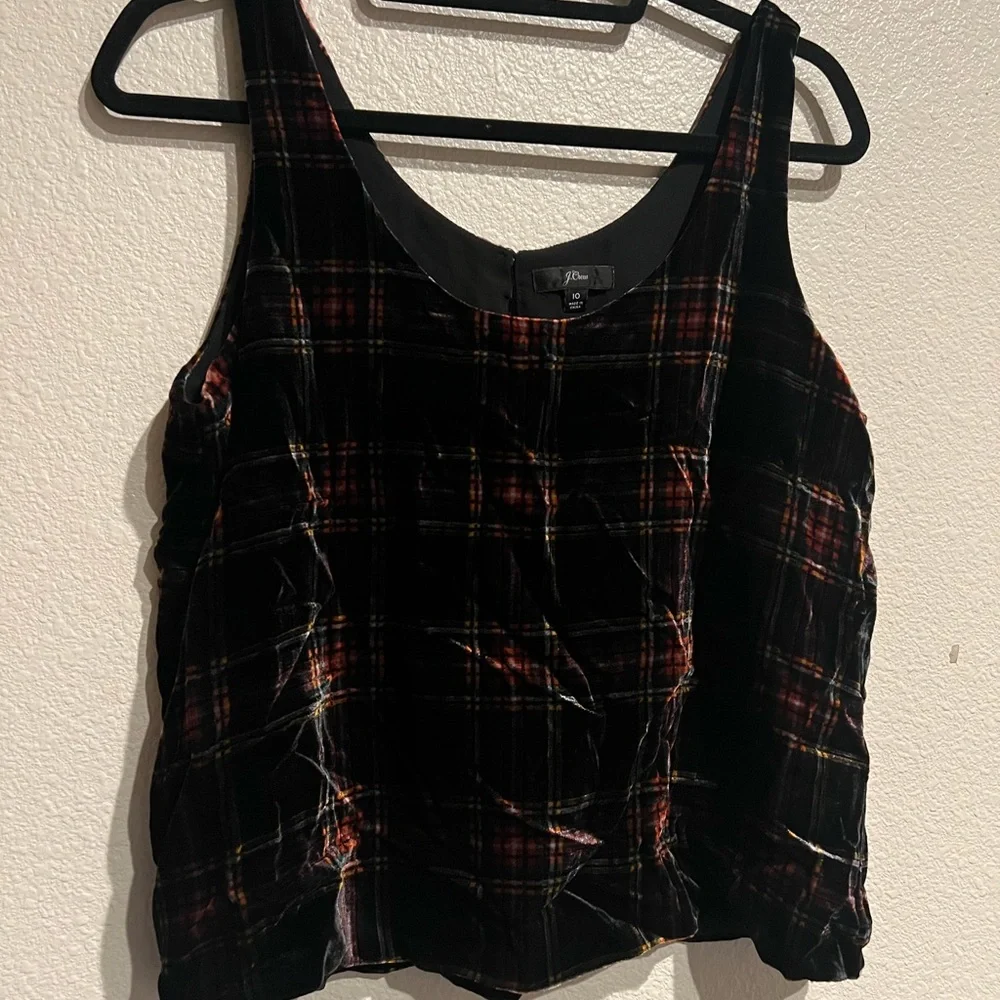 J.Crew‎ velvet sleeveless top